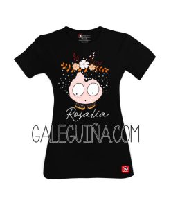 CAMISETA RAPAZA ROSALIA NEGRA