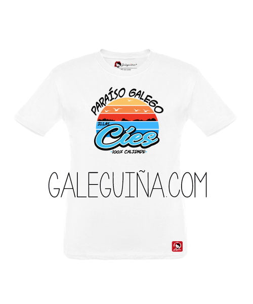 Camiseta paraiso galego para nenos