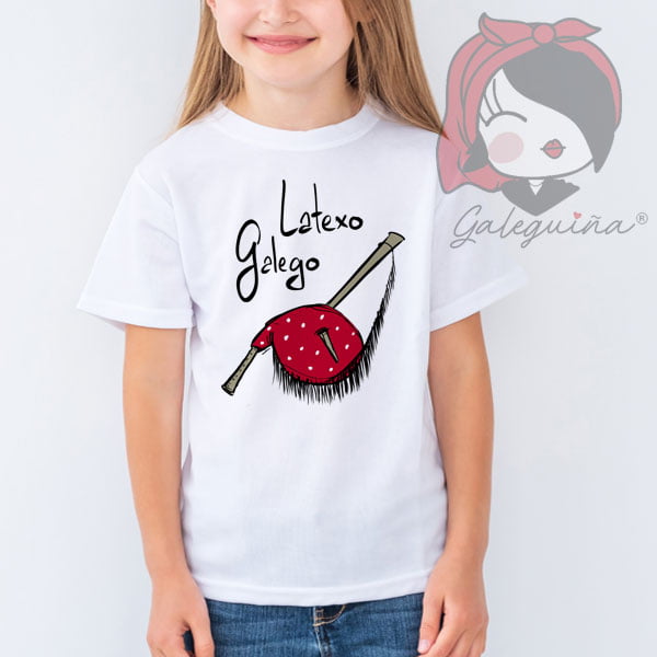 Camiseta Latexo Galego para nenos e nenas
