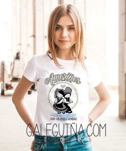 camiseta amoriños rapaza branca