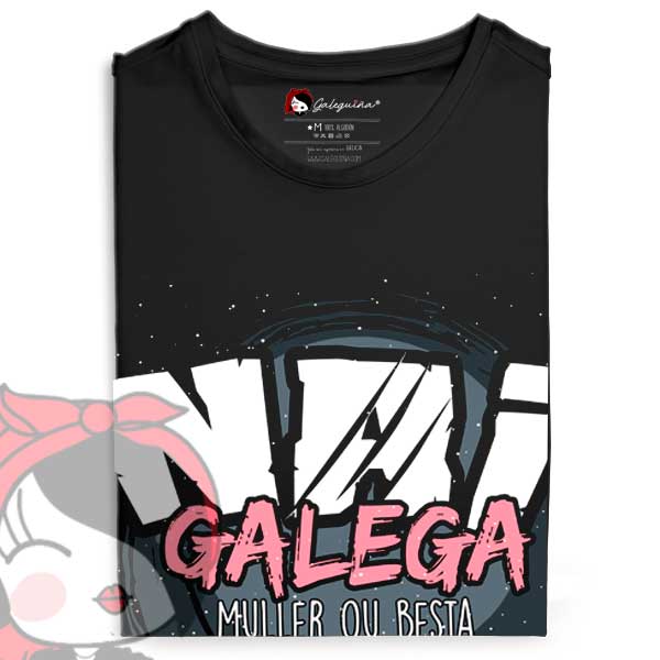 Camiseta Nai Galega modelo rapaza