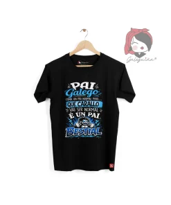 camiseta agasallo pai co deseño Pai Bestial