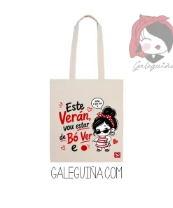 Tote Bag Galega – Este Verán Vou Estar de Bó Ver