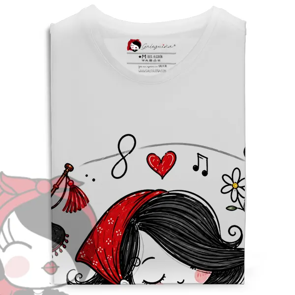 Camiseta Carmiña Carmela doblada